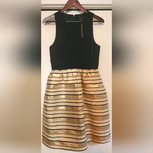 J Crew gold party dress